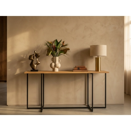 KONSOLA Z DREWNA LITEGO DĄB OLCHA JESION SKD-369